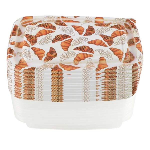 20PC CROISSANTS RECTANGLE FOOD STORAGE SET