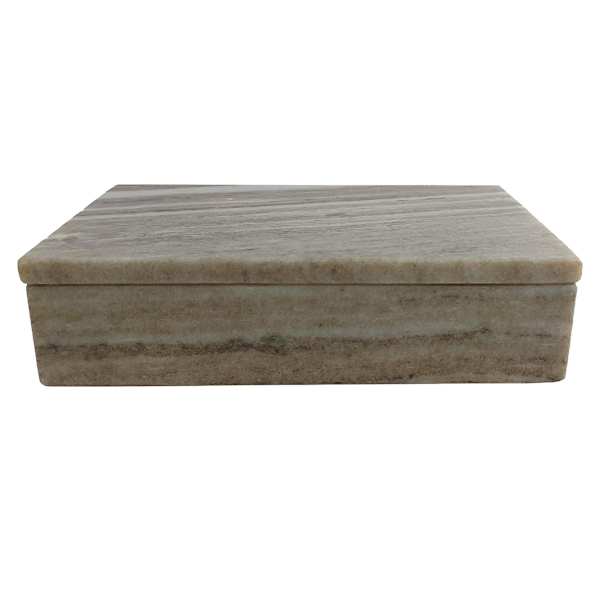 Tan Marble Box, 8x5