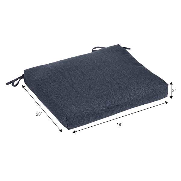 Wheaton Jacquard Premium Outdoor Square Seat Cushion