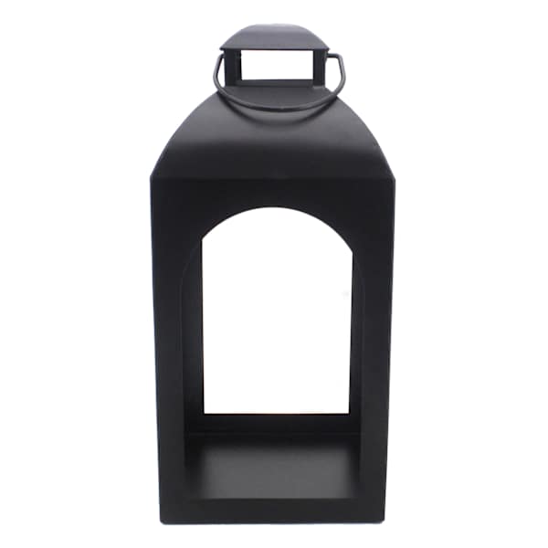 Providence Black Metal Arch Lantern, 17"