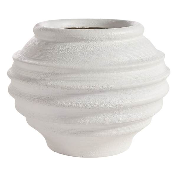 Found & Fable Eleni White Outdoor Planter, Large