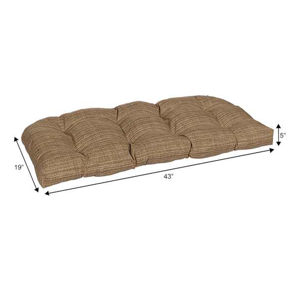 Tallon Birch Outdoor Wicker Settee Cushion