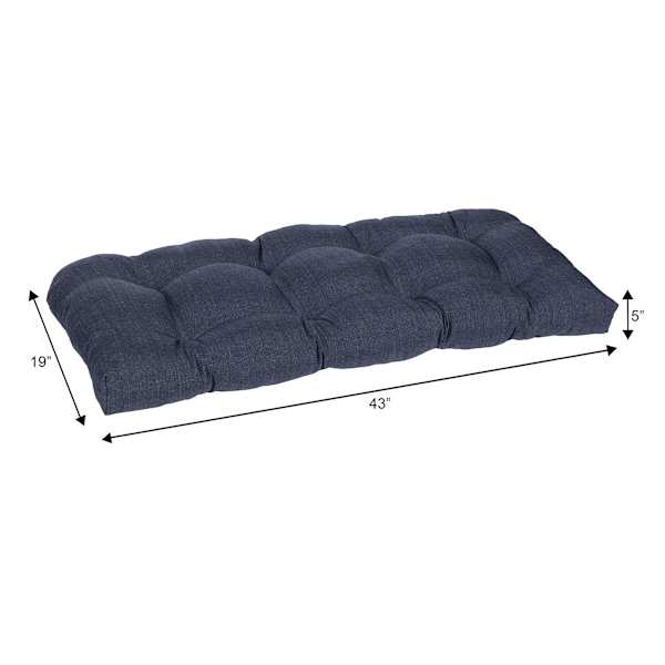 Wheaton Jacquard Premium Outdoor Wicker Settee Cushion