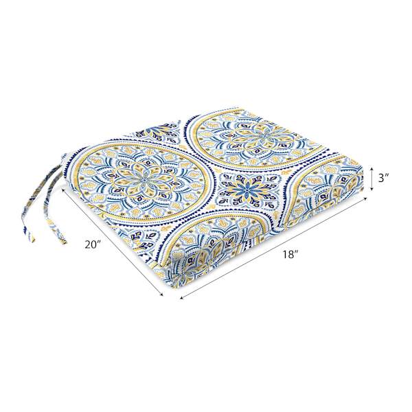 Castille Multicolor Outdoor Square Seat Cushion