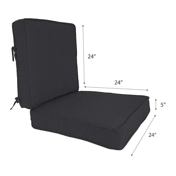 Crosby St. 2-Piece Sorvino Ash Premium Outdoor Deep Seat Cushion