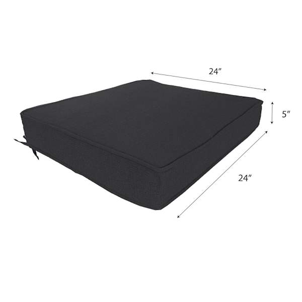 Crosby St. Sorvino Ash Premium Outdoor Deep Seat Cushion