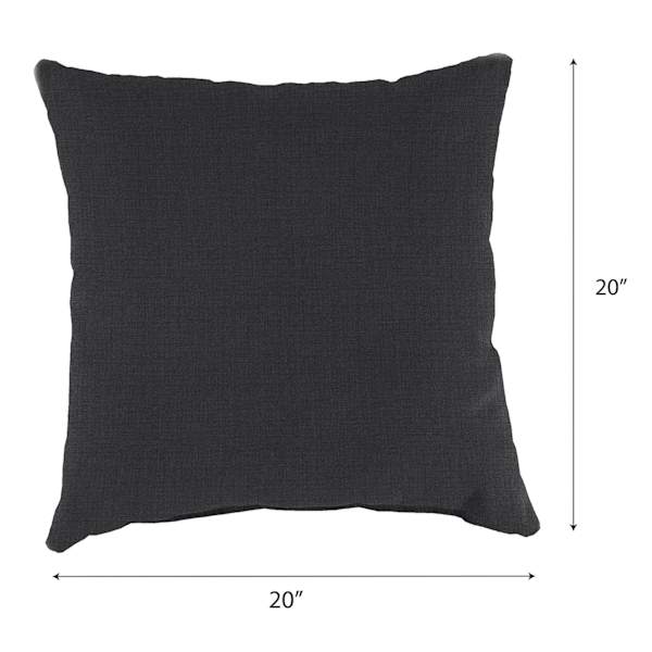 Crosby St. Sorvino Ash Premium Oversized Square Outdoor Throw Pillow, 20""