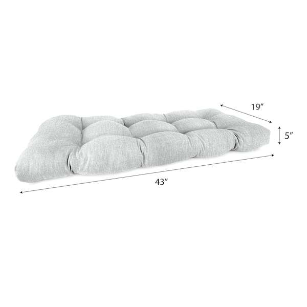 Tahiti Silver Outdoor Wicker Settee Cushion