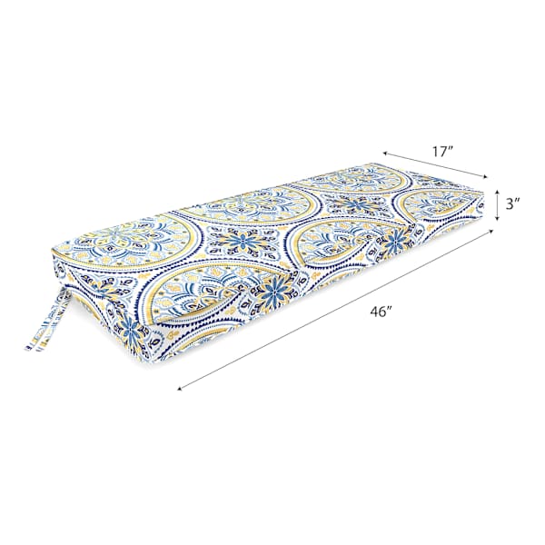 Castille Multicolor Outdoor Bench Cushion