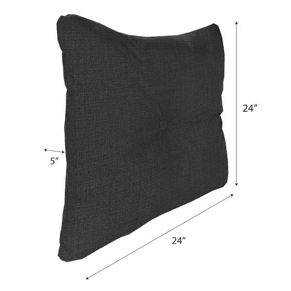 Crosby St. Sorvino Ash Premium Outdoor Tufted Back Cushion