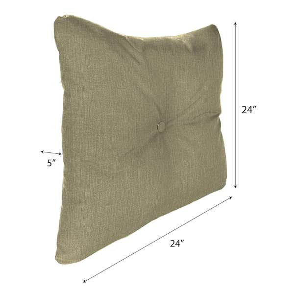 Tahiti Bark Outdoor Tufted Back Cushion