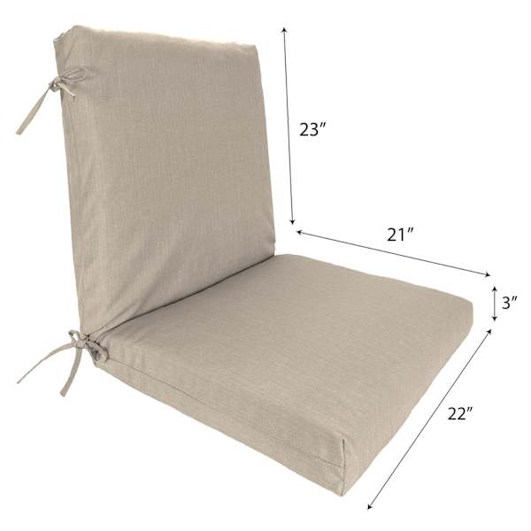 Tahiti Beige Hinged Outdoor Cushion