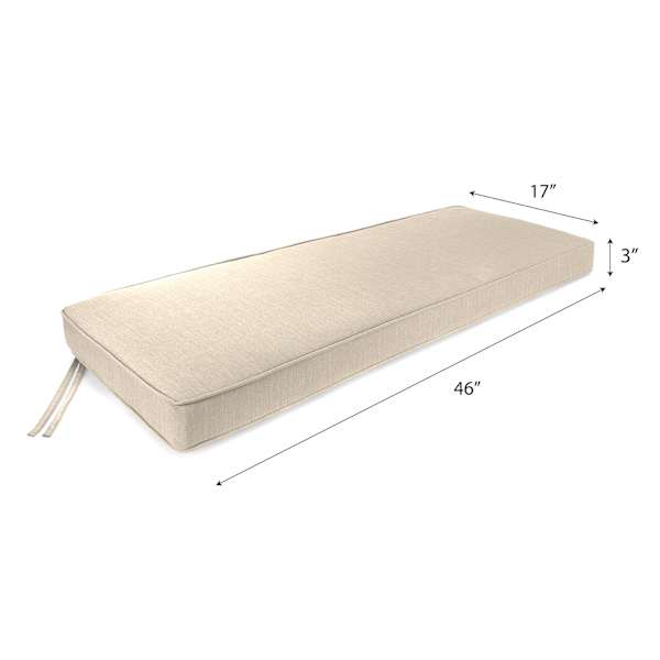 Tahiti Beige Outdoor Bench Cushion
