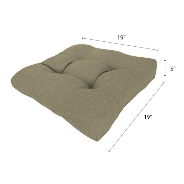 Tahiti Bark Outdoor Wicker Seat Cushion