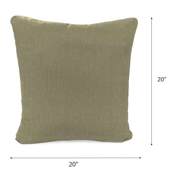 Tahiti Bark Oversized Square Outdoor Throw Pillow, 20"