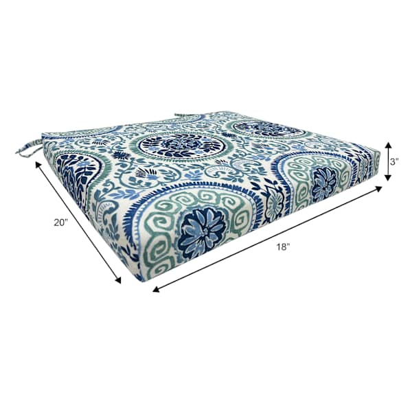 Honeybloom Finley Coast Outdoor Square Seat Cushion