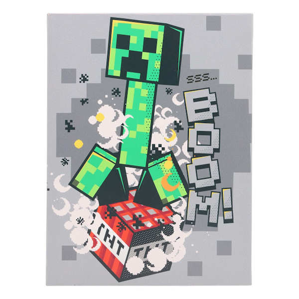 Minecraft Creeper Canvas Wall Art, 12x16