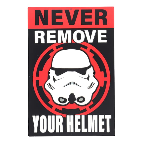 Storm Trooper Helmet Tin Sign