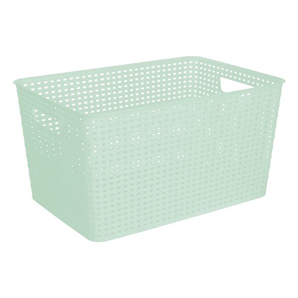 Mint Crossover Weave Storage Basket, Extra Large
