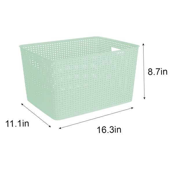 Mint Crossover Weave Storage Basket, Extra Large