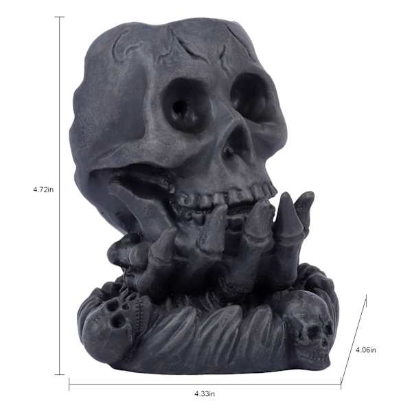 Midnight Shadows Halloween Skull Incense Holder Set