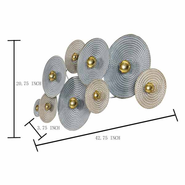 Abstract Metal Wall Décor, 43x21