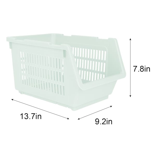 Mint Stackable Storage Basket, Small