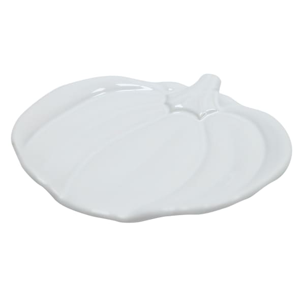 Homespun Harvest White Pumpkin Spoon Rest