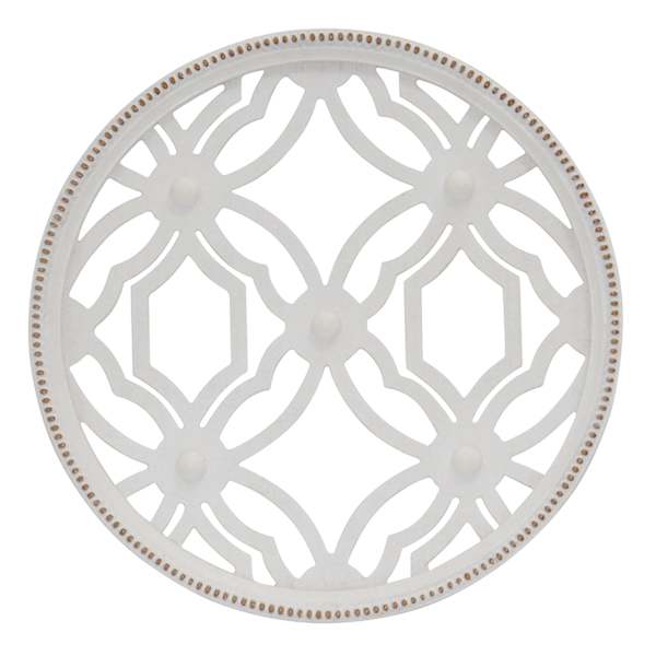 Providence White Cut Out Wooden Wall Art, 19"