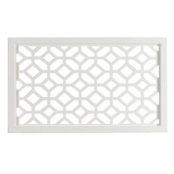 Providence White Cut Out Wooden Wall Art, 24x14