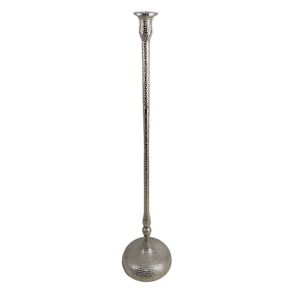 Silver Cast Taper Candleholder, 28"