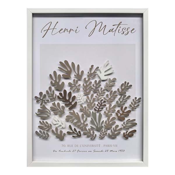 Framed Brown Matisse Poster Wall Art, 19x25