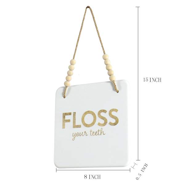 Floss Metal Wall Art, 8"