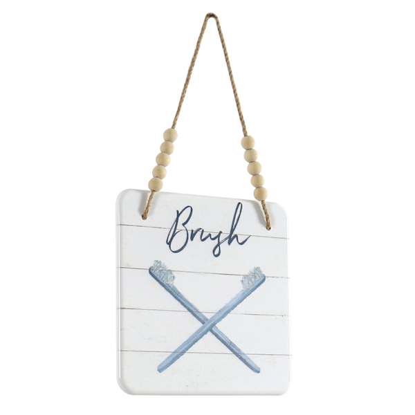 Bath Metal Wall Art, 8"
