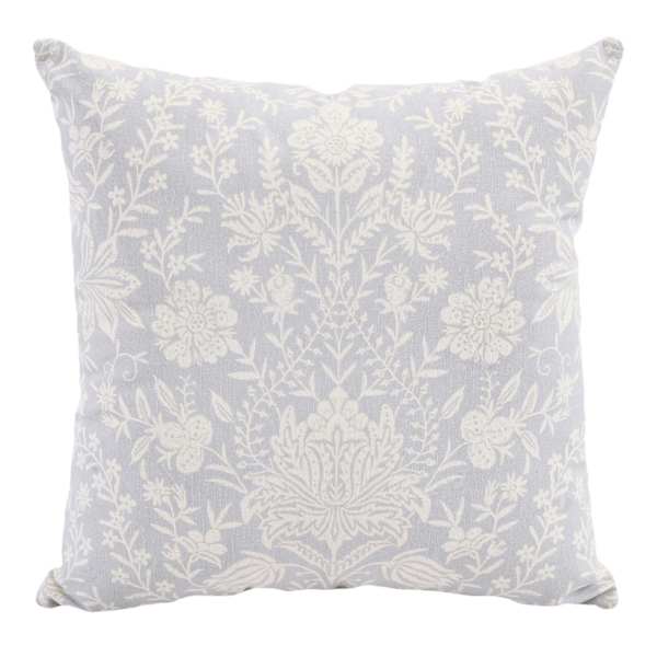 Found & Fable Lotus Floral Print Throw Pillow, 18"