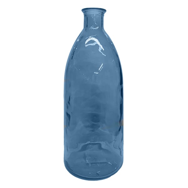 Blue Spanish Glass Vase, 24"