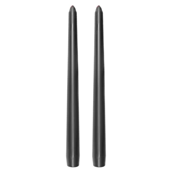 2-Pack Black & Red Bleeder Taper Candles