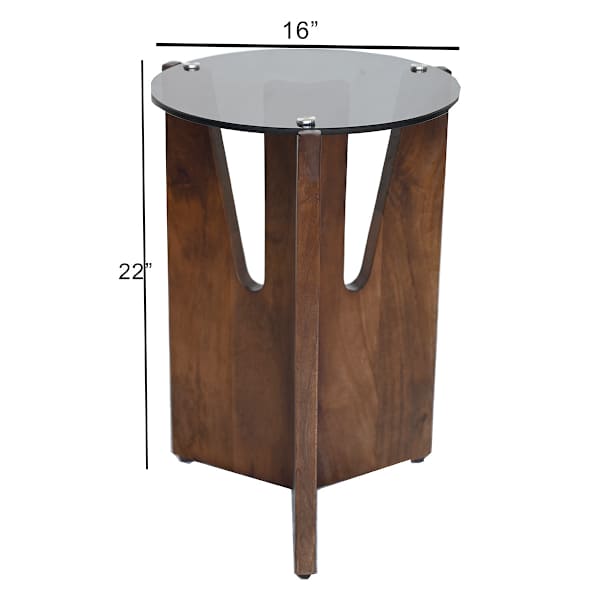 Crosby St. Liam Acacia Wooden Accent Table