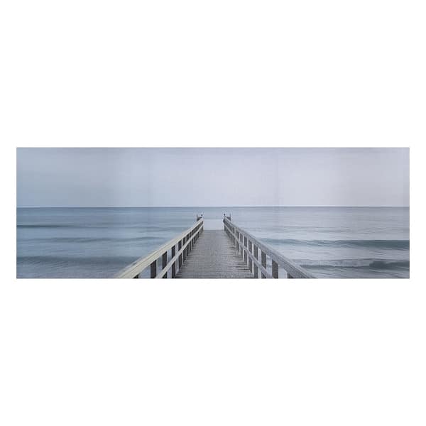Peaceful Pier Canvas Wall Art, 36x12