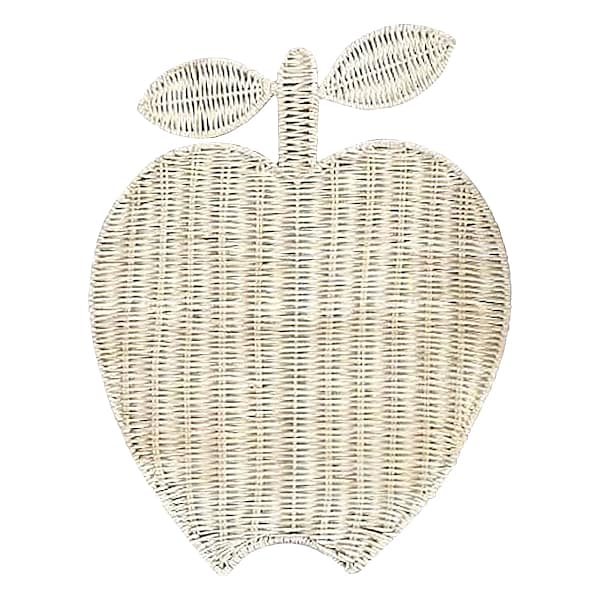 Rattan Apple Wall Decor, 18x14