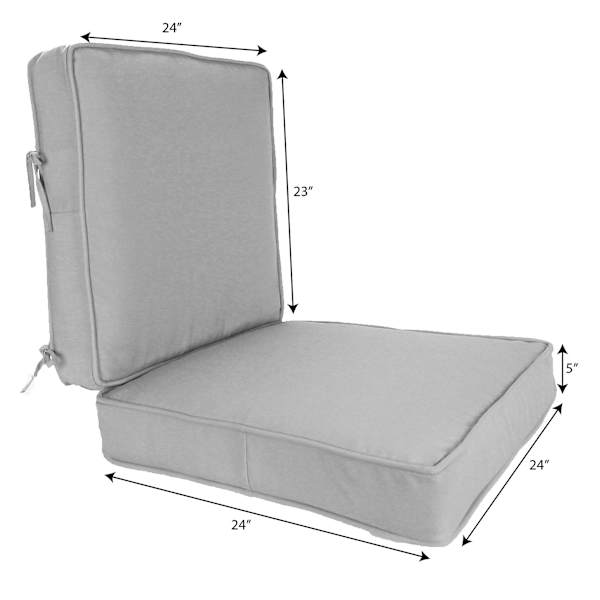 2-Piece Tallon Birch Outdoor Deep Seat Cushion