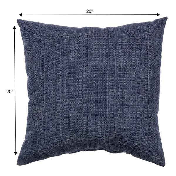 Wheaton Jacquard Premium Oversized Square Outdoor Throw Pillow, 20"