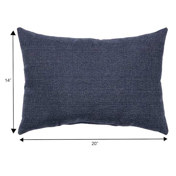 Wheaton Jacquard Premium Lumbar Outdoor Throw Pillow, 14x20