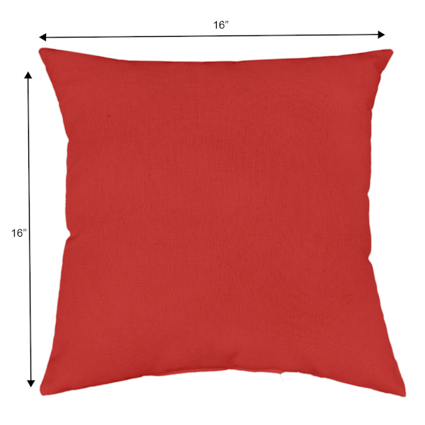 Cherry Canvas Square Outdoor Throw Pillow, 16"