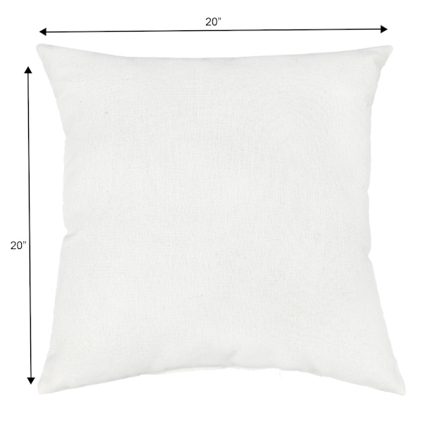 Natural Canvas Square Outdoor Throw Pillow, 16"