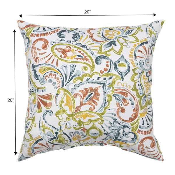 Malitta Billard Oversized Square Outdoor Throw Pillow, 20"