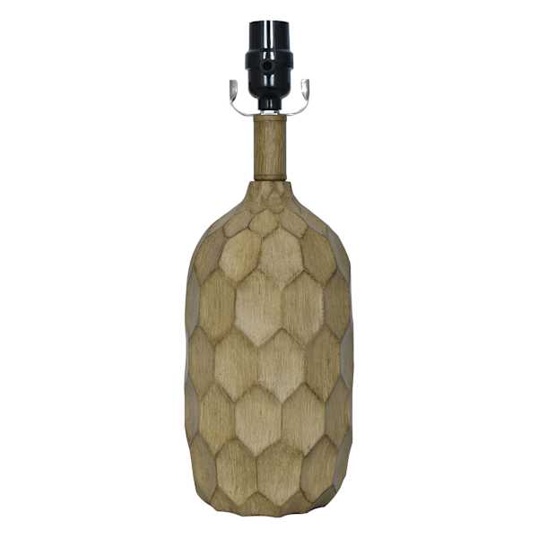 Rustic Natural Honeycomb Small Lamp Base, 15"