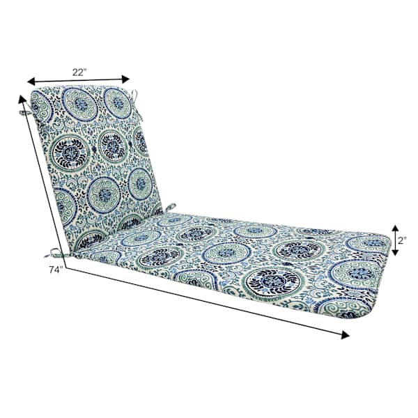 Honeybloom Finley Coast Outdoor Chaise Lounge Cushion