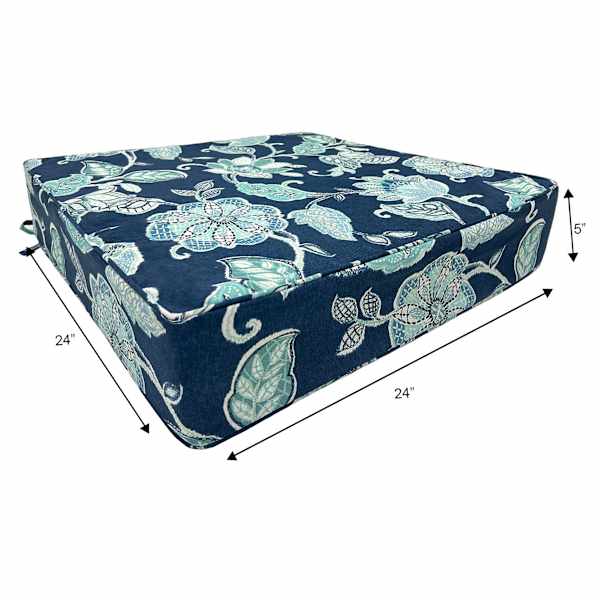 Providence Positano Navy Blue Outdoor Deep Seat Cushion