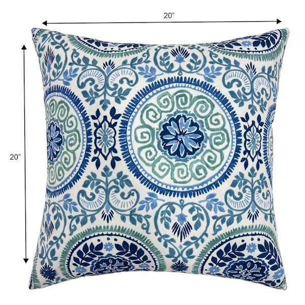 Honeybloom Finley Coast Oversized Square Outdoor Throw Pillow, 20"